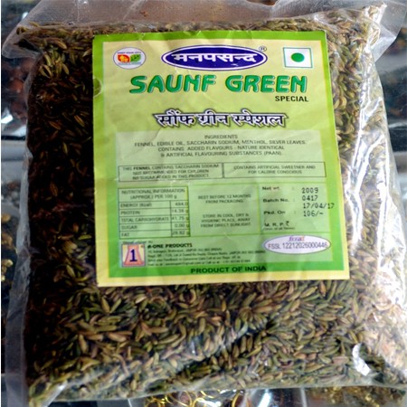 Fennel Seeds Green Saunf Raw, Manpasand Meethi Sauf Green Sauf Mouthfreshner,Rajasthani Mukhwas