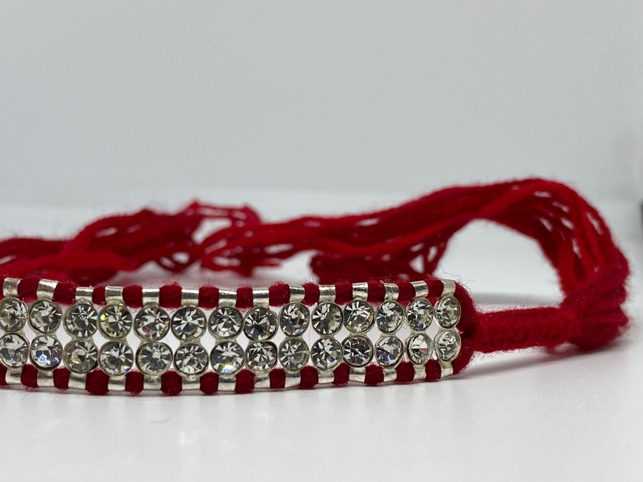 18 Nug Silver Diamond Rakhi